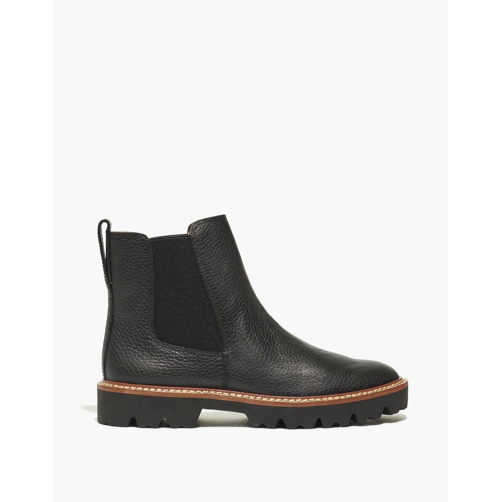 Madewell Boots The Chelsea Citywalk Lugsole Leather Black 8.5